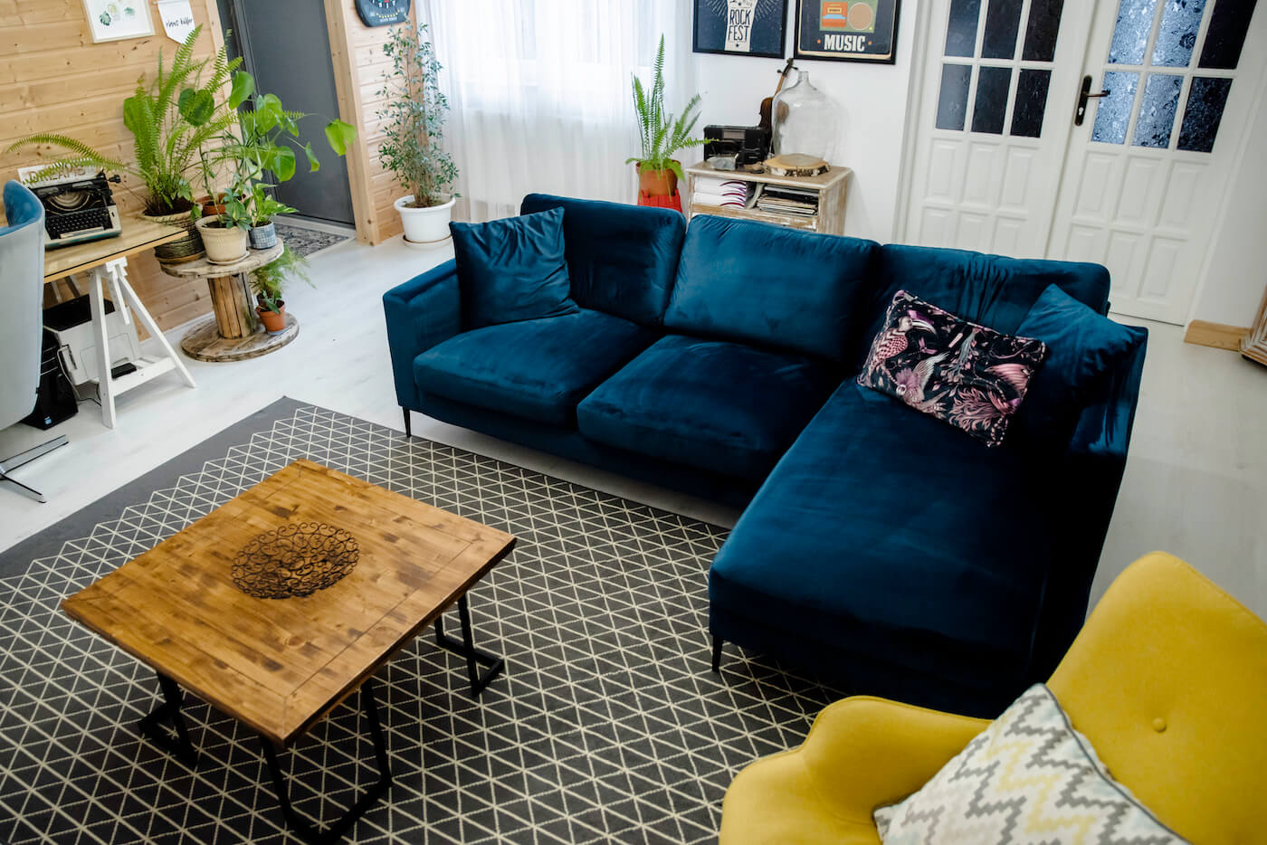 navy blue corner sofas