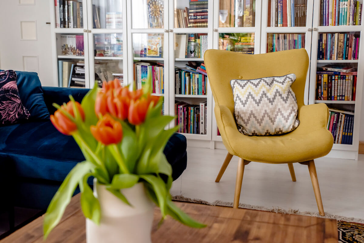 Yellow Ducon Wingback Chair