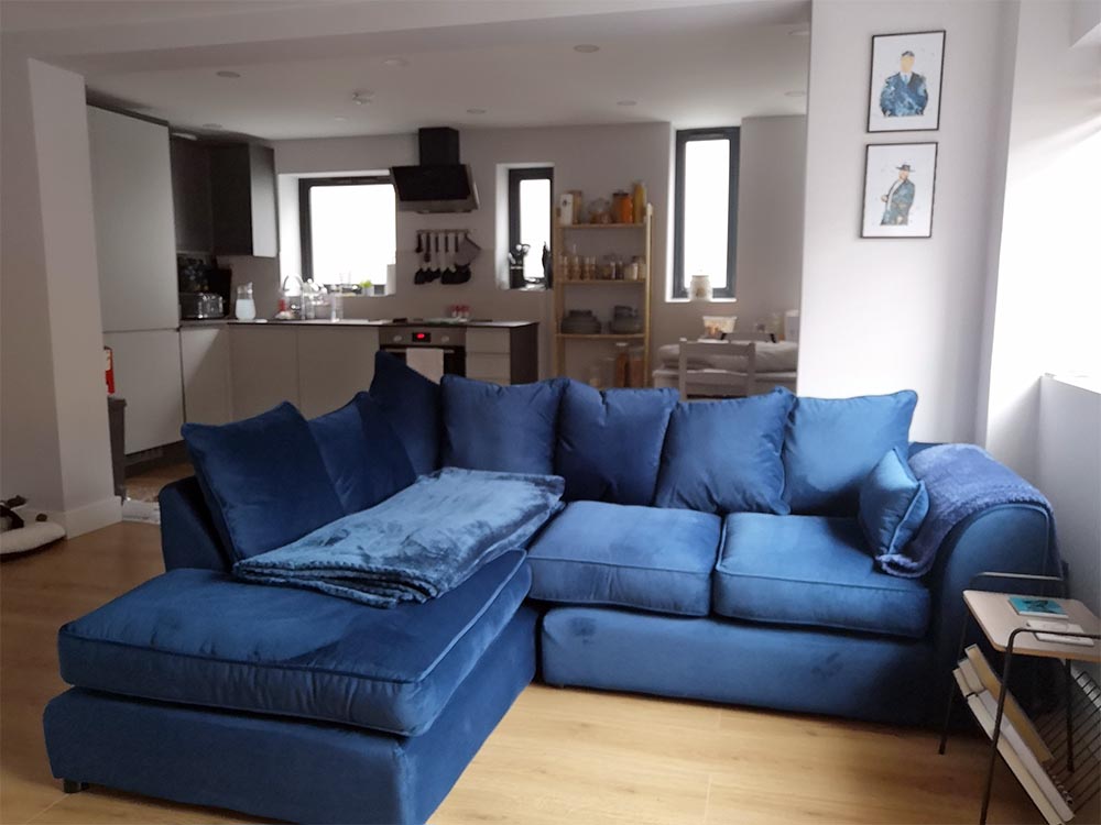 Dillon Velvet Right Hand Corner Sofa price SLF24