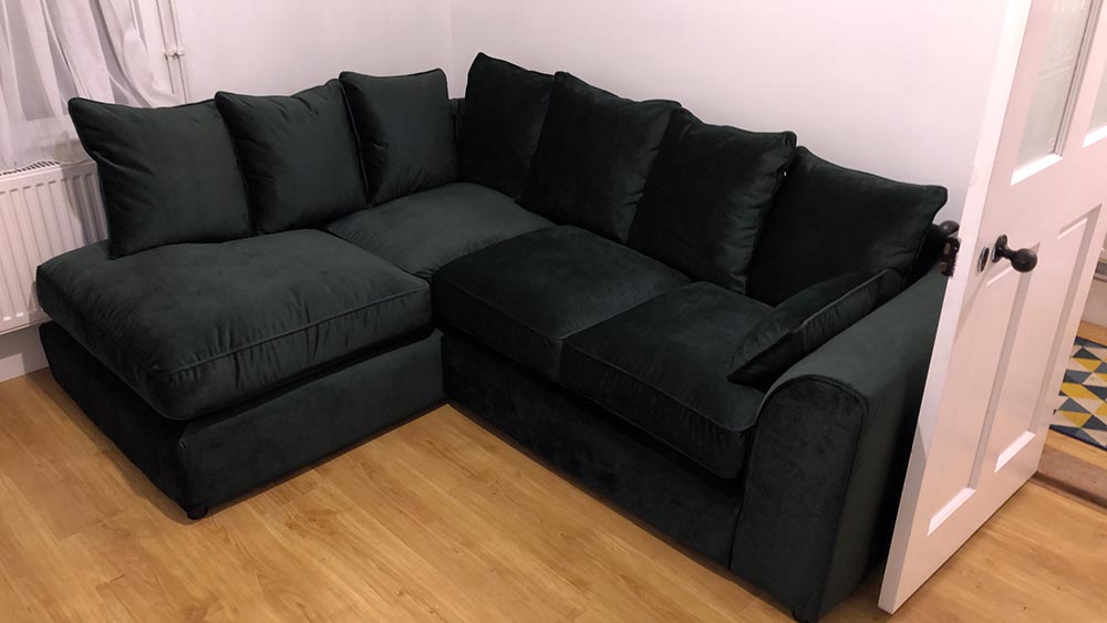 Dillon Velvet Right Hand Corner Sofa price SLF24