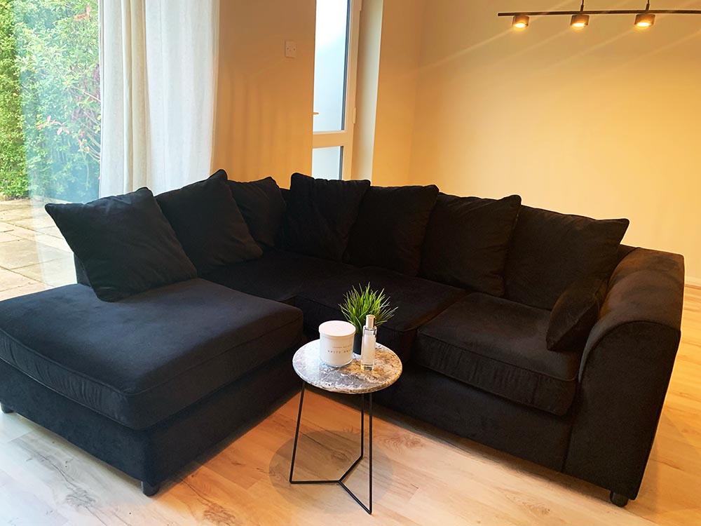 Dillon Velvet Right Hand Corner Sofa price SLF24